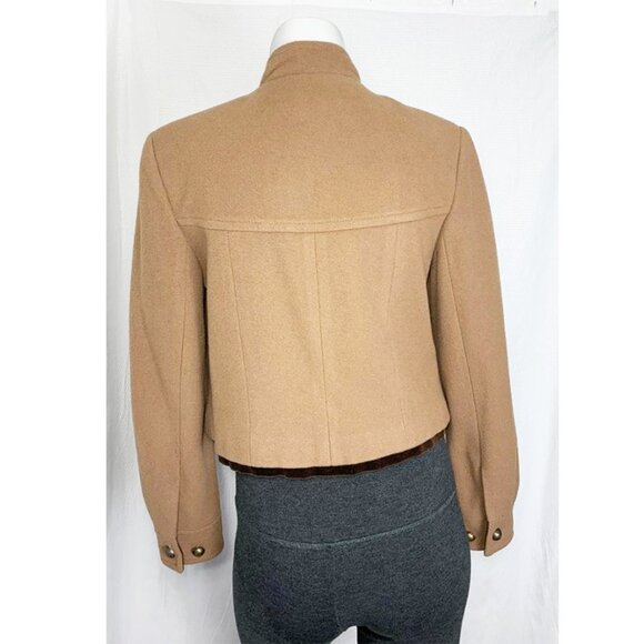 VINTAGE Velvet trim cropped equestrian jacket - Picture 4 of 7